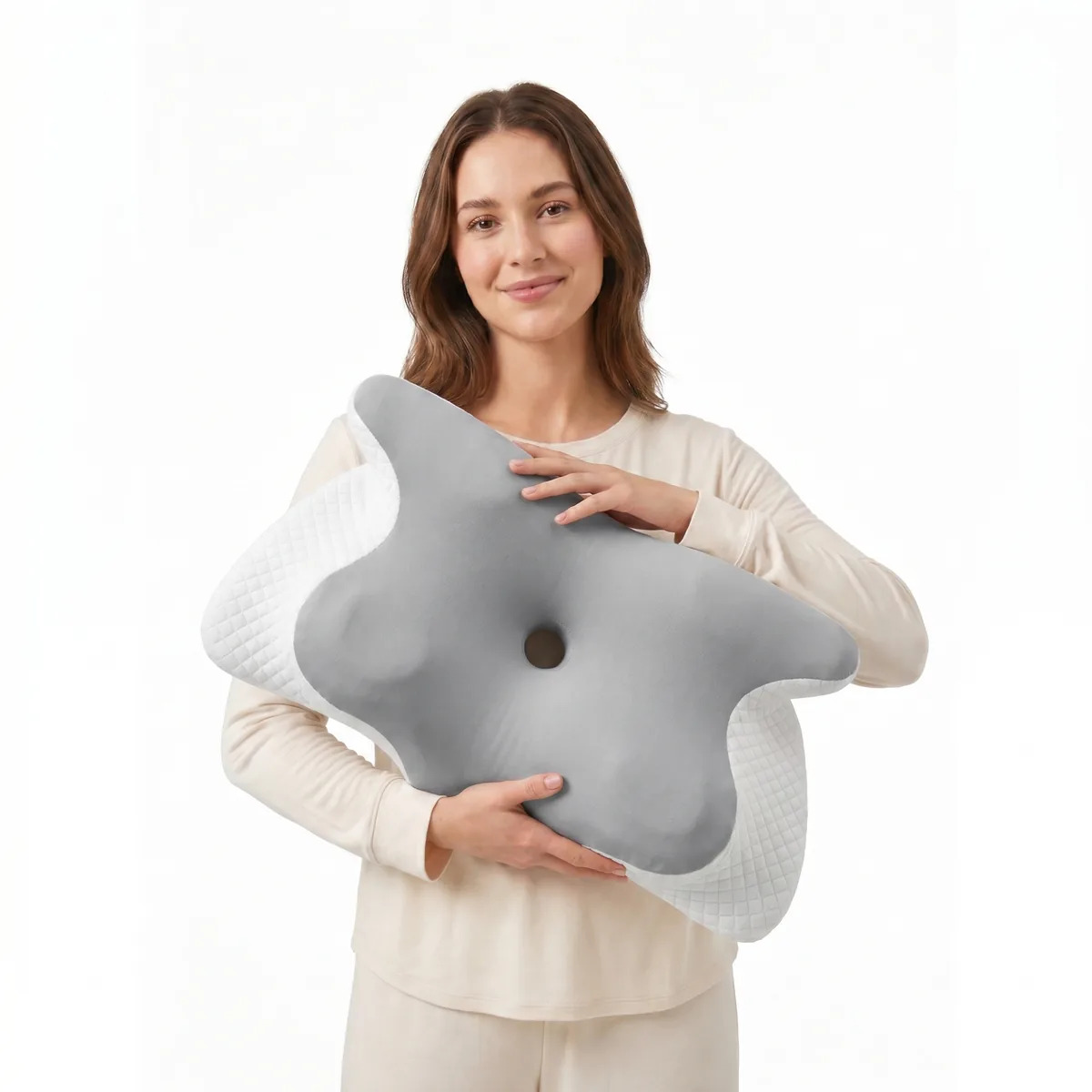Nærbillede af ergonomisk pudeskumstruktur